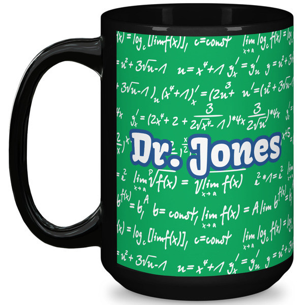 Custom Equations 15 Oz Coffee Mug - Black (Personalized)