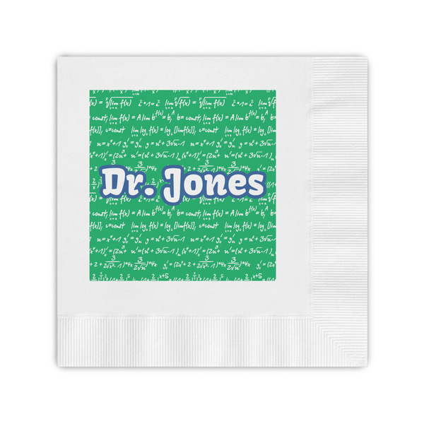 Custom Equations Coined Cocktail Napkins (Personalized)