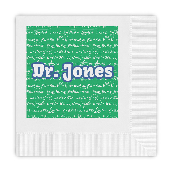 Custom Equations Embossed Decorative Napkins (Personalized)