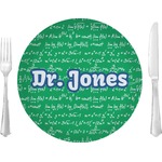 Equations 10" Glass Lunch / Dinner Plates - Single or Set (Personalized)