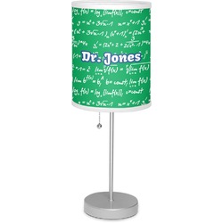 Equations 7" Drum Lamp with Shade Linen (Personalized)