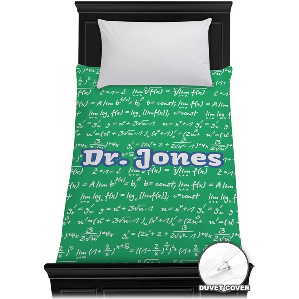 Custom Equations Duvet Cover - Twin (Personalized)