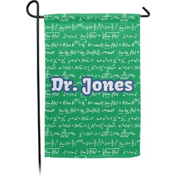Equations Small Garden Flag - Double Sided w/ Name or Text