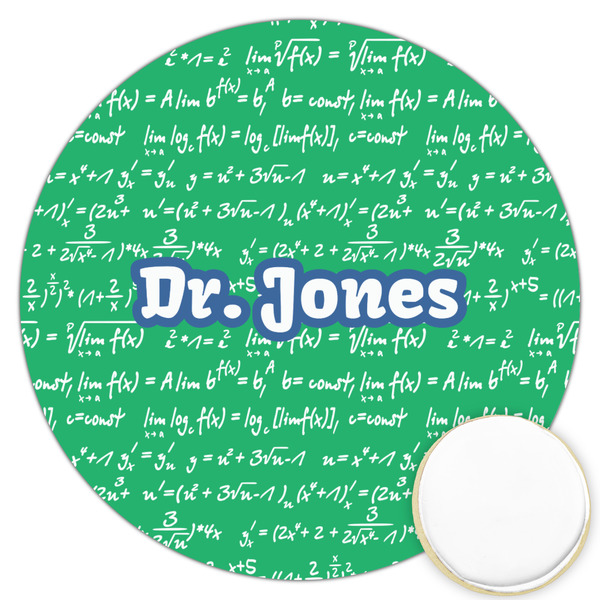 Custom Equations Printed Cookie Topper - 3.25" (Personalized)