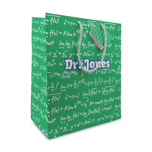 Custom Equations Medium Gift Bag (Personalized)