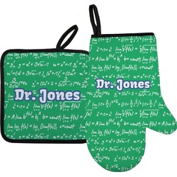 Equations Right Oven Mitt & Pot Holder Set w/ Name or Text