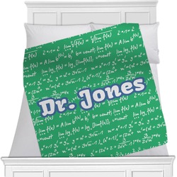 Equations Minky Blanket - Toddler / Throw - 60"x50" - Single Sided (Personalized)
