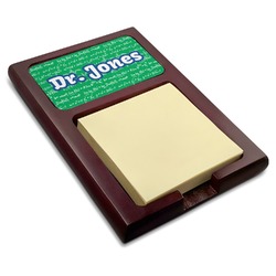 Equations Red Mahogany Sticky Note Holder (Personalized)