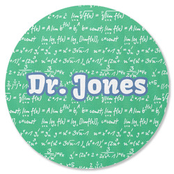 Equations Round Rubber Backed Coaster (Personalized)