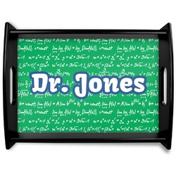 Equations Black Wooden Tray - Large (Personalized)