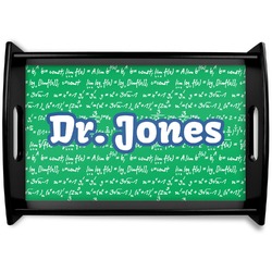 Equations Black Wooden Tray - Small (Personalized)