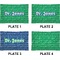 Equations Set of Rectangular Appetizer / Dessert Plates (Approval)