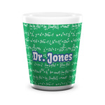 Equations Ceramic Shot Glass - 1.5 oz - White - Single (Personalized)