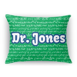 Equations Rectangular Throw Pillow Case - 12"x18" (Personalized)