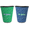 Equations Trash Can Black - Front and Back - Apvl