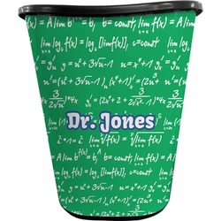 Equations Waste Basket - Double Sided (Black) (Personalized)