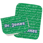 Equations Burp Cloths - Fleece - Set of 2 w/ Name or Text