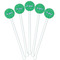 Equations White Plastic 5.5" Stir Stick - Fan View