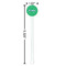 Equations White Plastic 5.5" Stir Stick - Round - Dimensions