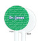 Equations White Plastic 5.5" Stir Stick - Single Sided - Round - Front & Back