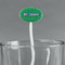 Equations White Plastic 7" Stir Stick - Oval - Main