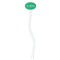 Equations White Plastic 7" Stir Stick - Oval - Single Stick