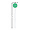 Equations White Plastic 7" Stir Stick - Round - Dimensions