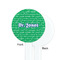 Equations White Plastic 7" Stir Stick - Single Sided - Round - Front & Back