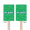 Equations Wooden 6.25" Stir Stick - Rectangular - Double Sided - Front & Back