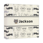 Hipster Cats & Mustache Canvas Print - 12x12 (Personalized)