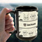 Hipster Cats & Mustache 15oz. Black Mug - LIFESTYLE