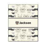 Hipster Cats & Mustache Wood Print - 16x20 (Personalized)