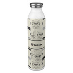 Hipster Cats & Mustache 20oz Stainless Steel Water Bottle - Full Print (Personalized)