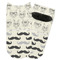 Hipster Cats & Mustache Adult Ankle Socks - Single Pair - Front and Back