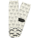 Hipster Cats & Mustache Adult Crew Socks