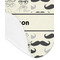 Hipster Cats & Mustache Baby Bib - AFT detail