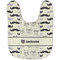 Hipster Cats & Mustache Baby Bib - AFT flat