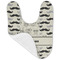 Hipster Cats & Mustache Baby Bib - AFT folded