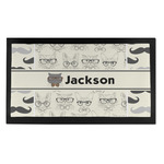 Hipster Cats & Mustache Bar Mat - Small (Personalized)