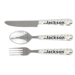 Hipster Cats & Mustache Cutlery Set (Personalized)