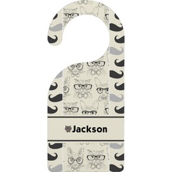 Hipster Cats & Mustache Door Hanger (Personalized)