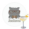 Hipster Cats & Mustache Drink Topper - Large - Single with Drink