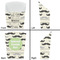 Hipster Cats & Mustache French Fry Favor Box - Front & Back View