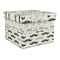 Hipster Cats & Mustache Gift Boxes with Lid - Canvas Wrapped - Large - Front/Main