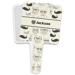Hipster Cats & Mustache Hand Mirror (Personalized)