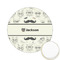 Hipster Cats & Mustache Icing Circle - Small - Front