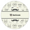 Hipster Cats & Mustache Icing Circle - Small - Single