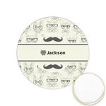 Hipster Cats & Mustache Printed Cookie Topper - 1.25" (Personalized)