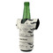 Hipster Cats & Mustache Jersey Bottle Cooler - ANGLE (on bottle)