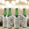 Hipster Cats & Mustache Jersey Bottle Cooler - Set of 4 - LIFESTYLE